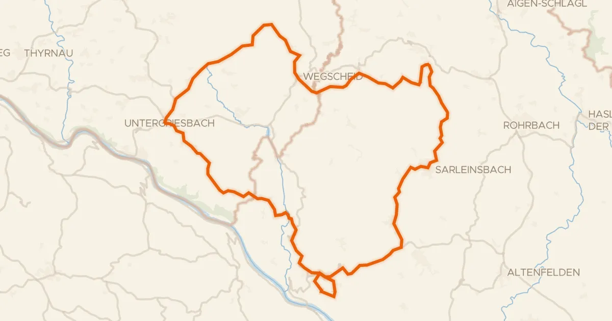 Kaart van de fietsroute Rondje Schloss Altenhof en Ranna