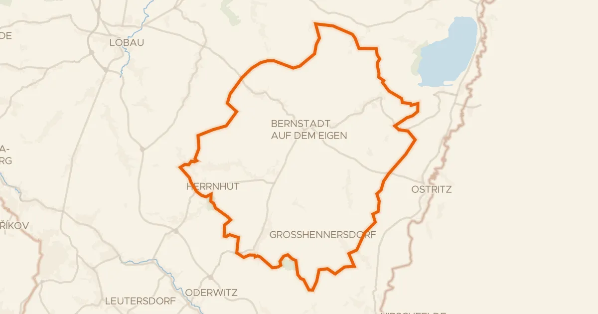 Kaart van de fietsroute Rondje Hengstberg en Schönbrunner Berg